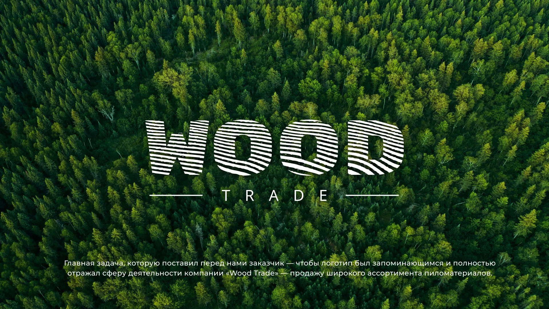 Разработка логотипа для компании «Wood Trade» в Тольятти