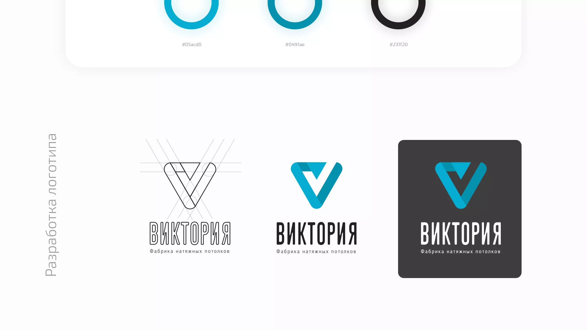 Разработка фирменного стиля компании по продаже и установке натяжных потолков в Тольятти