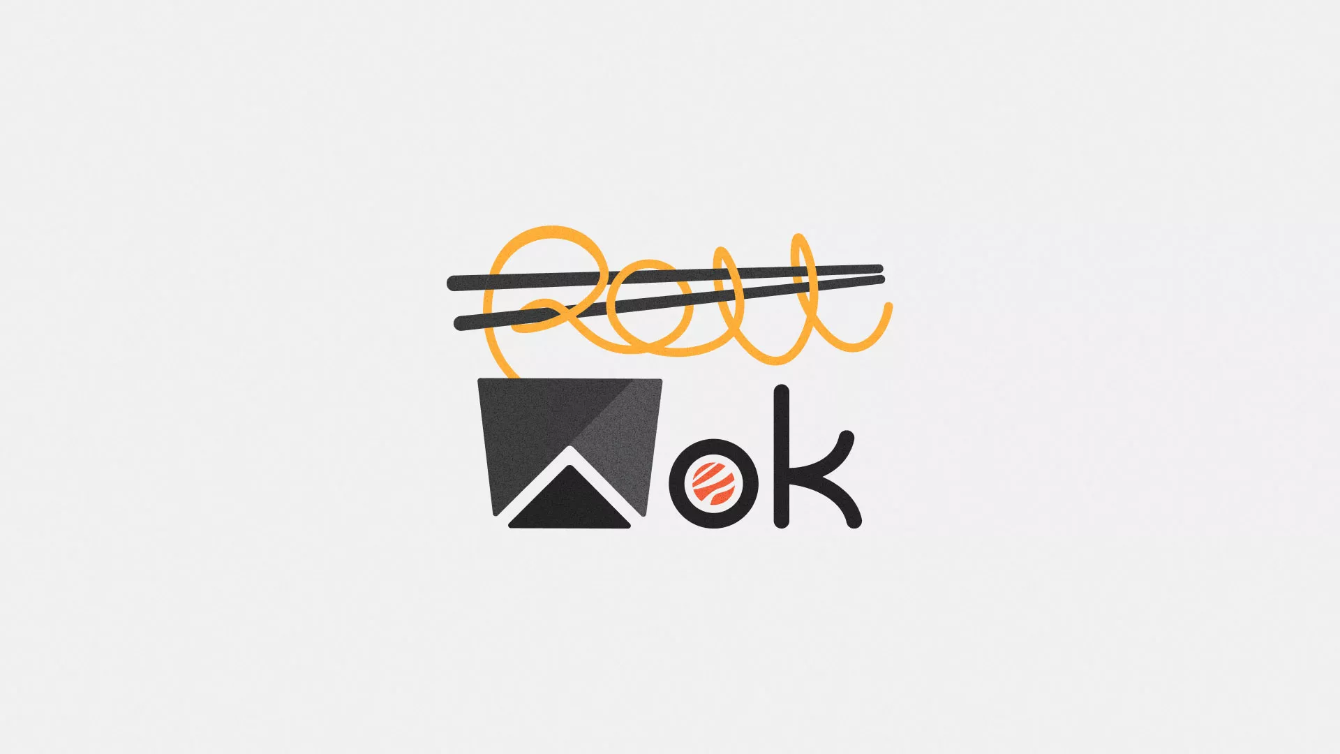 Разработка логотипа в Тольятти для суши-бара «Roll Wok Club»