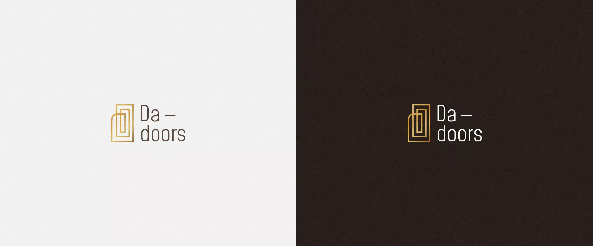 Разработка логотипа для компании «DA-DOORS» в Тольятти